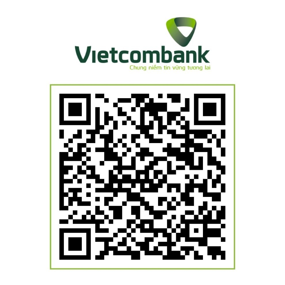 Mã QR Vietcombank ủng hộ tác giả Trần Giang Nam
